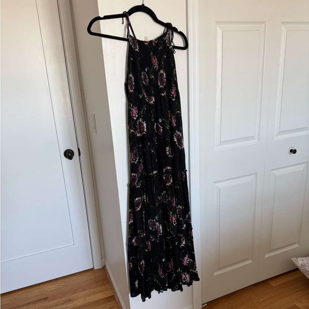 Free People Black Floral Maxi Dress